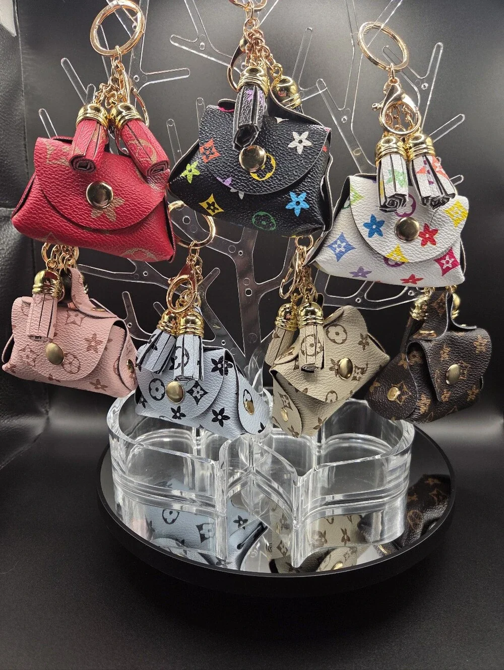 New Novelty Faux Leather Bag Charm / Keychain